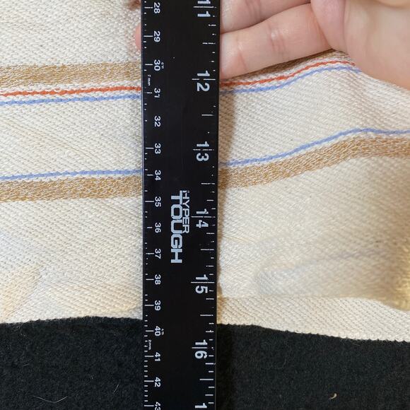 Lou & Grey Womens Sweatshirt Multicolor Striped Cropped Long Sleeve Cotton XS - Picture 7 of 12